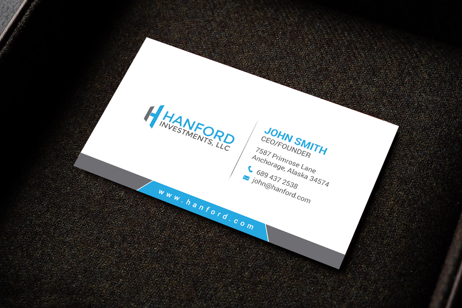 Business Card Design by chandrayaan.creative for Hanford Investments, LLC | Design #21123434
