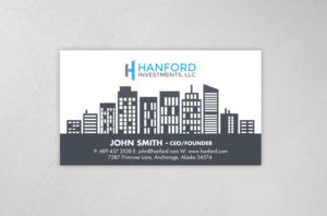 Visitenkarten-Design von chandrayaan.creative für Hanford Investments, LLC | Design: #21123437