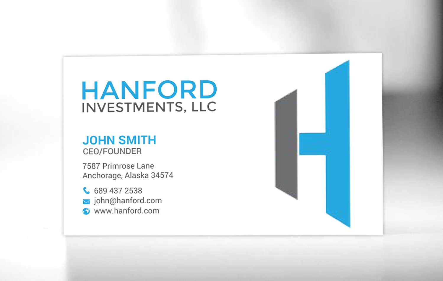 Business Card Design by chandrayaan.creative for Hanford Investments, LLC | Design #21123442