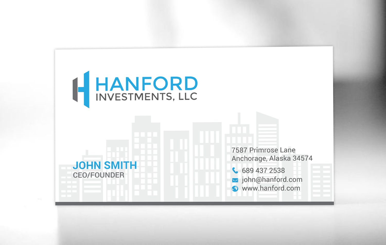 Visitenkarten-Design von chandrayaan.creative für Hanford Investments, LLC | Design #21123452