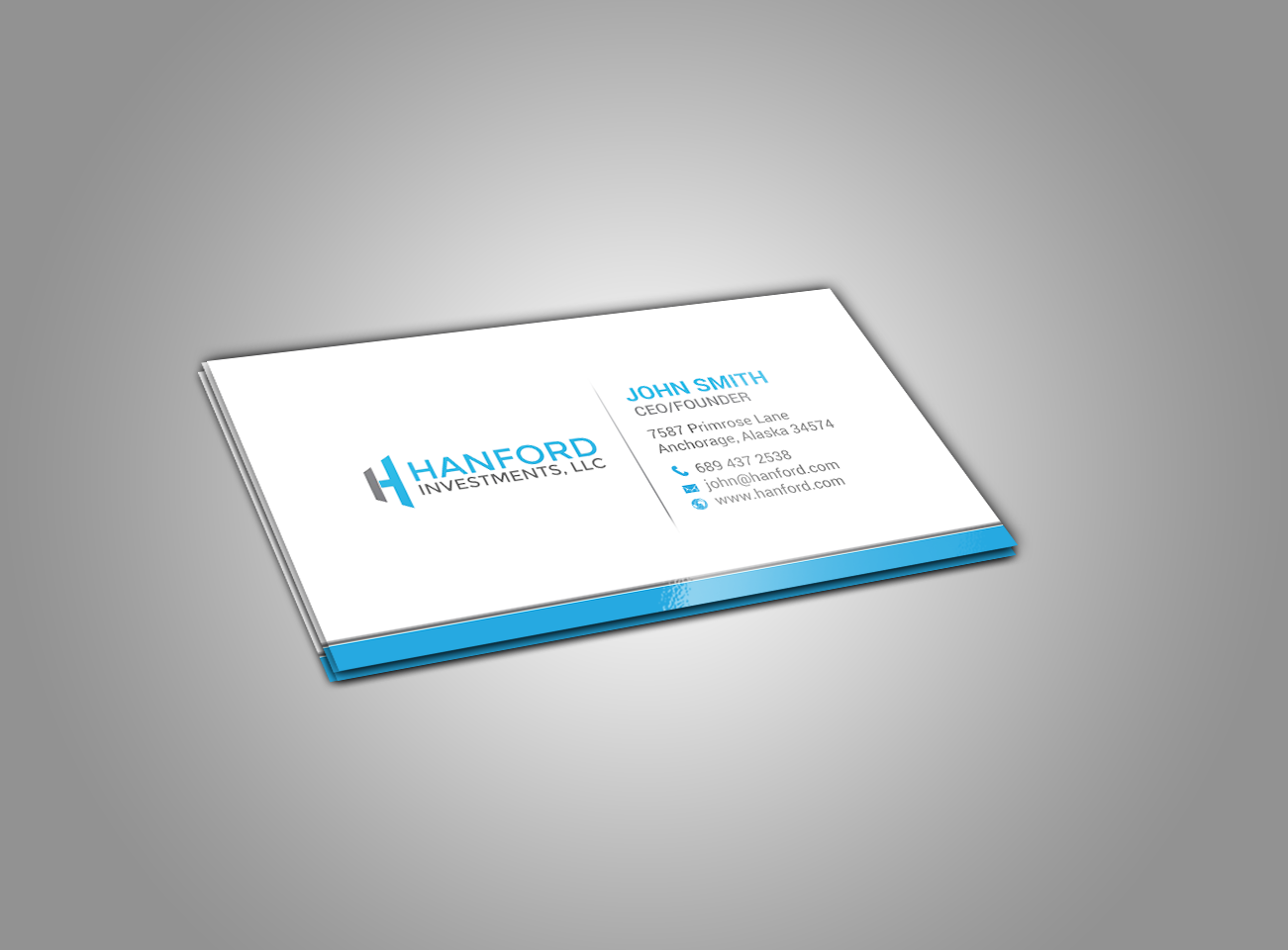 Diseño de Tarjeta de Presentación por chandrayaan.creative para Hanford Investments, LLC | Diseño #21123456