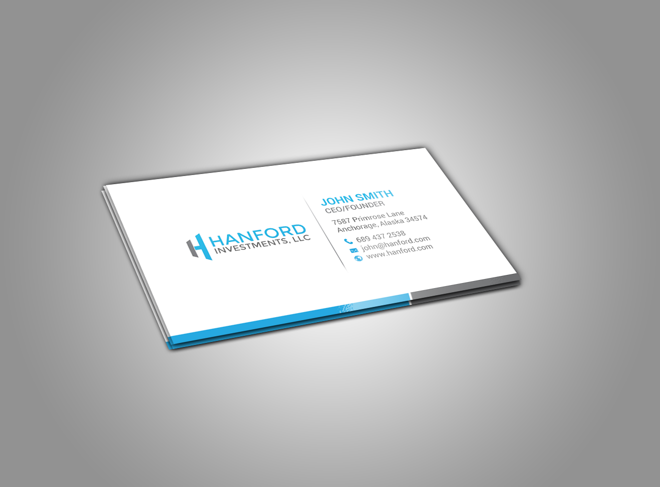 Visitenkarten-Design von chandrayaan.creative für Hanford Investments, LLC | Design #21123457