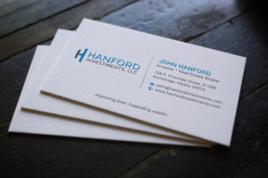 Hanford Investments Business Cards | Diseño de Tarjeta de Presentación por chandrayaan.creative