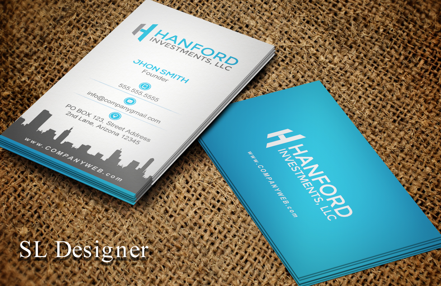Business Card Design by SL Designer for Hanford Investments, LLC | Design #21119713