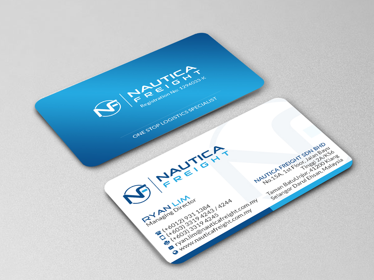 Business Card Design by Creations Box 2015 for Nautica Freight | Design #21106471