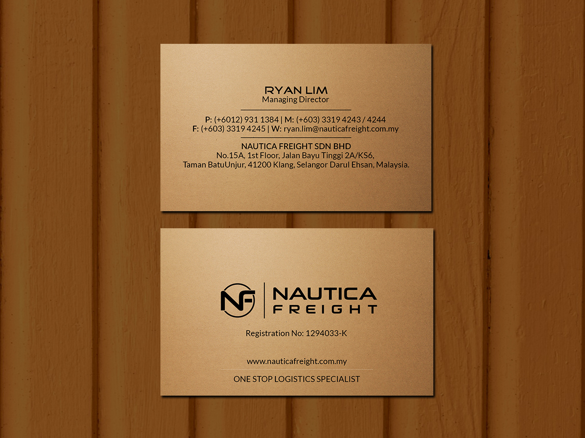 Business Card Design by Creations Box 2015 for Nautica Freight | Design #21106472