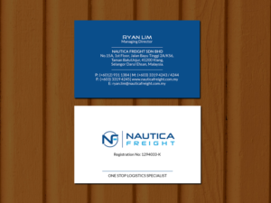 Business Card Design by Creations Box 2015 for Nautica Freight | Design: #21106474