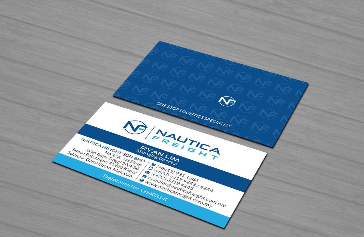 Business Card Design by Creations Box 2015 for Nautica Freight | Design #21106475