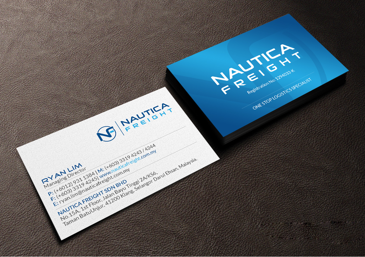Design de Carte de Visite par Creations Box 2015 pour Nautica Freight | Design #21106478