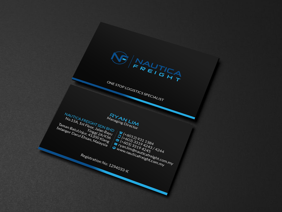 Visitenkarten-Design von Creations Box 2015 für Nautica Freight | Design #21109844