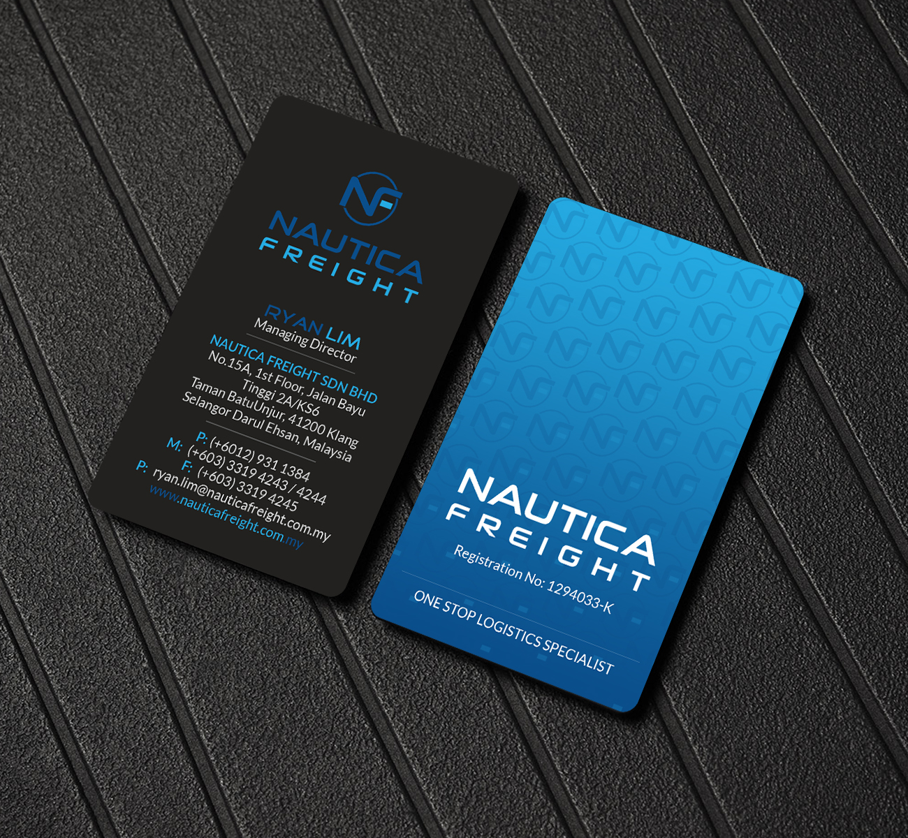 Visitenkarten-Design von Creations Box 2015 für Nautica Freight | Design #21109847
