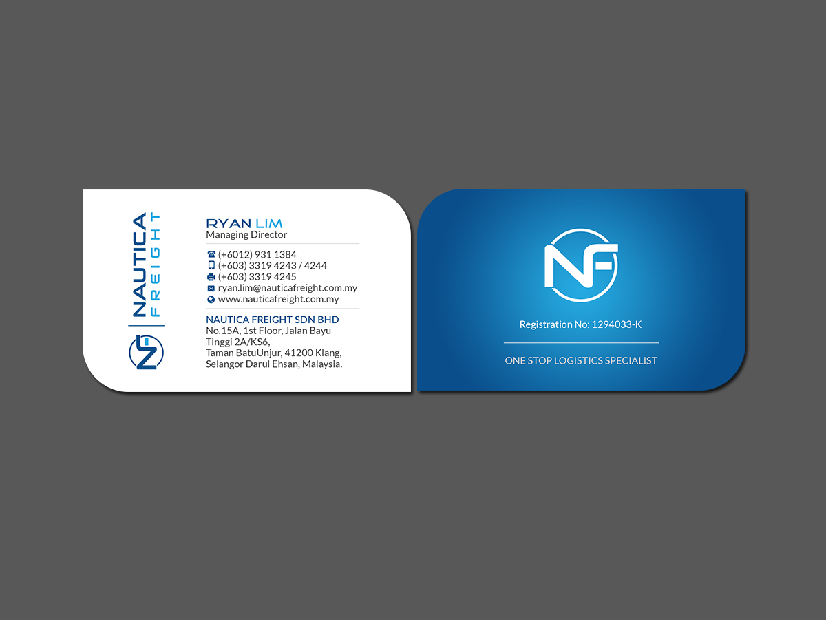 Visitenkarten-Design von Creations Box 2015 für Nautica Freight | Design #21109851