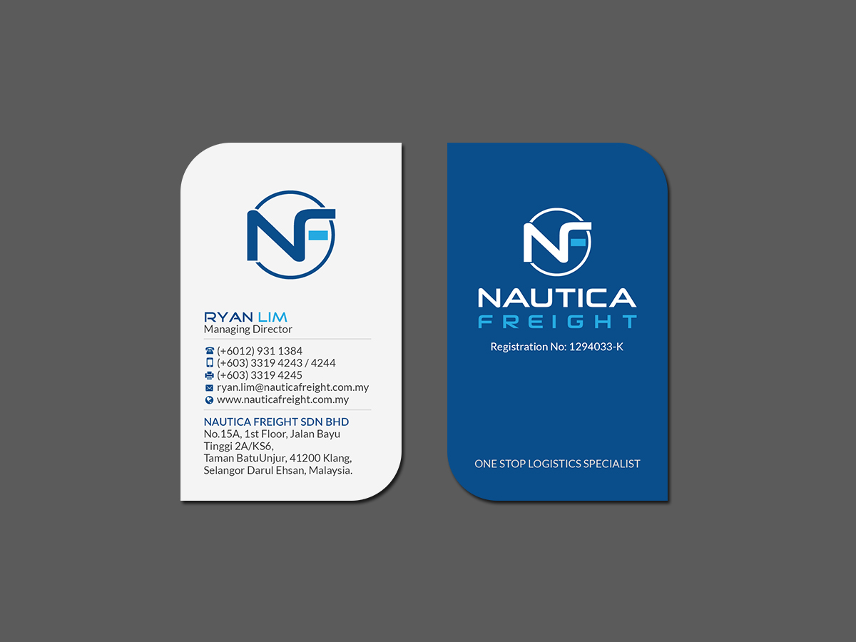 Visitenkarten-Design von Creations Box 2015 für Nautica Freight | Design #21109852