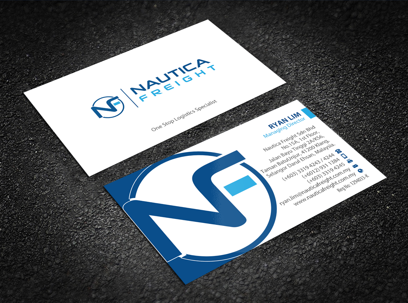 Business Card Design by Brand aid for Nautica Freight | Design #21102916