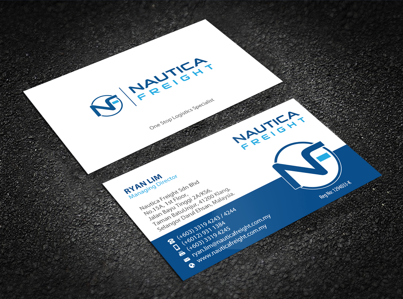 Business Card Design by Brand aid for Nautica Freight | Design #21102918