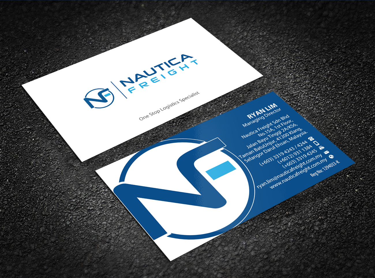 Business Card Design by Brand aid for Nautica Freight | Design #21102919
