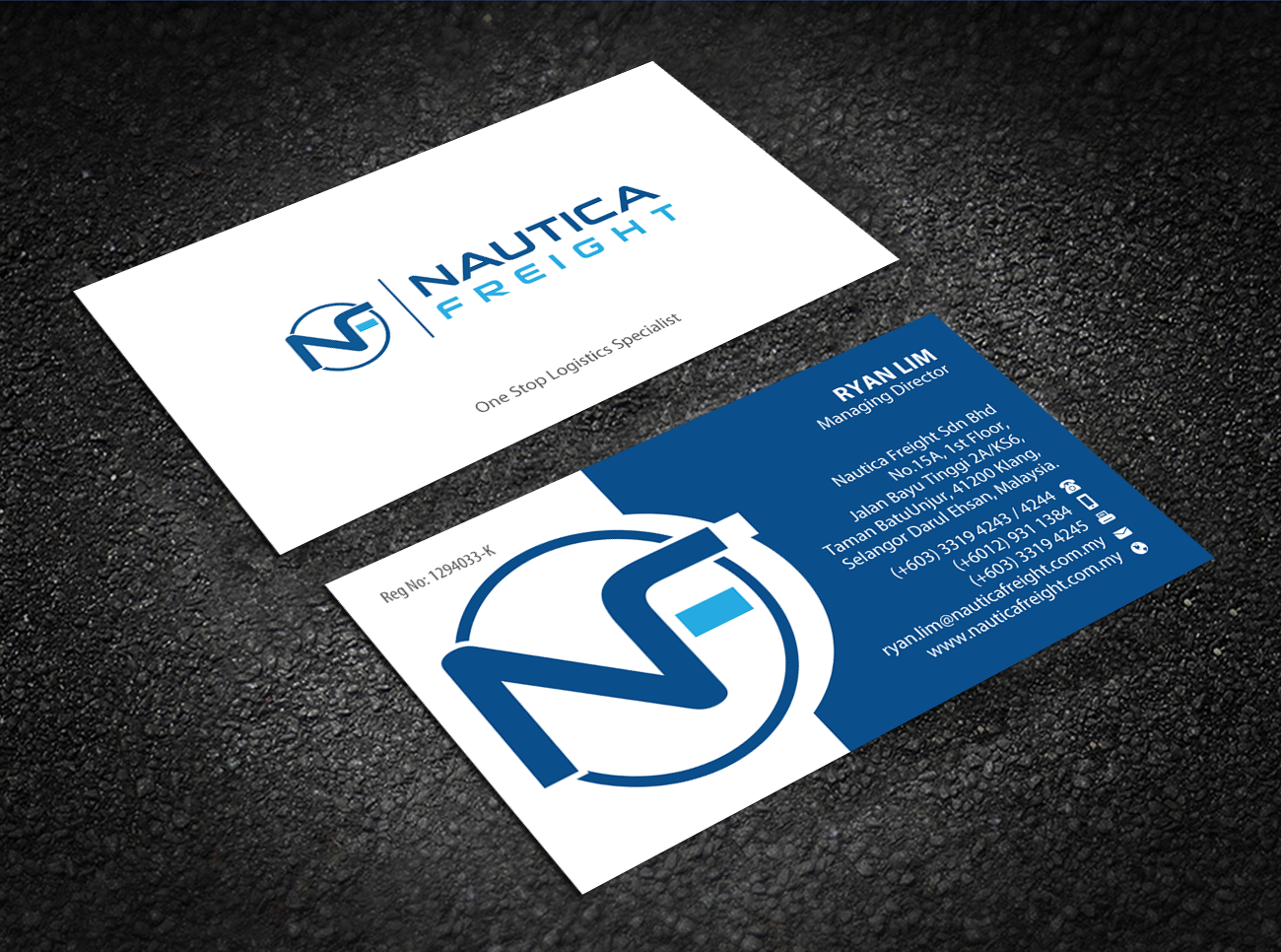 Business Card Design by Brand aid for Nautica Freight | Design #21102922
