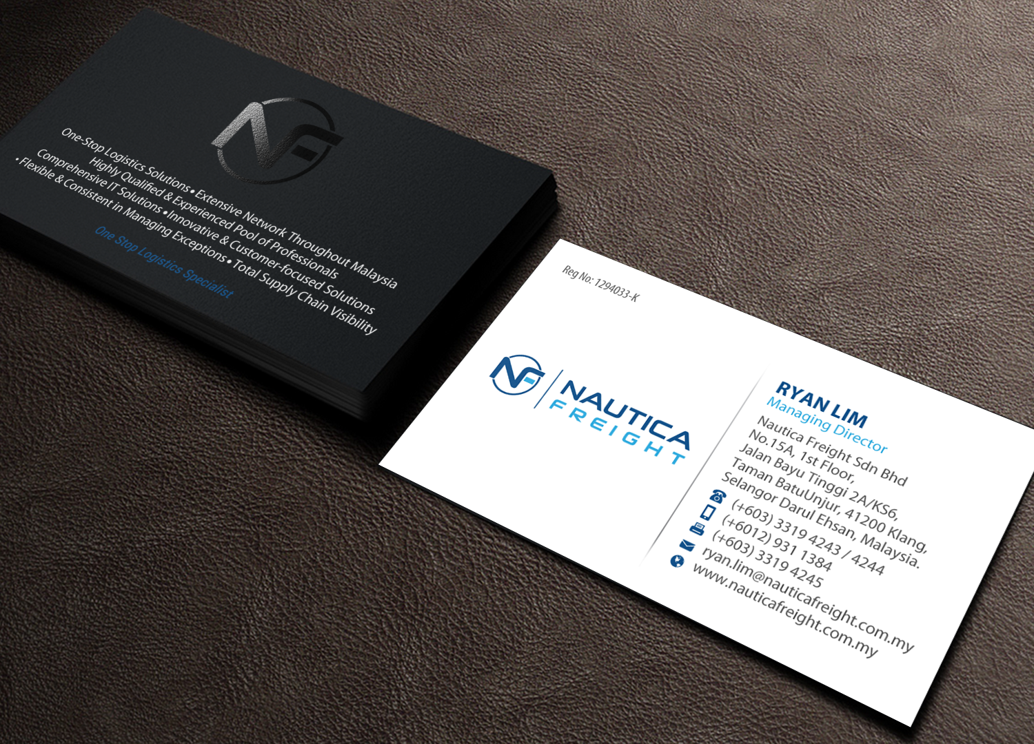 Business Card Design by Brand aid for Nautica Freight | Design #21102924