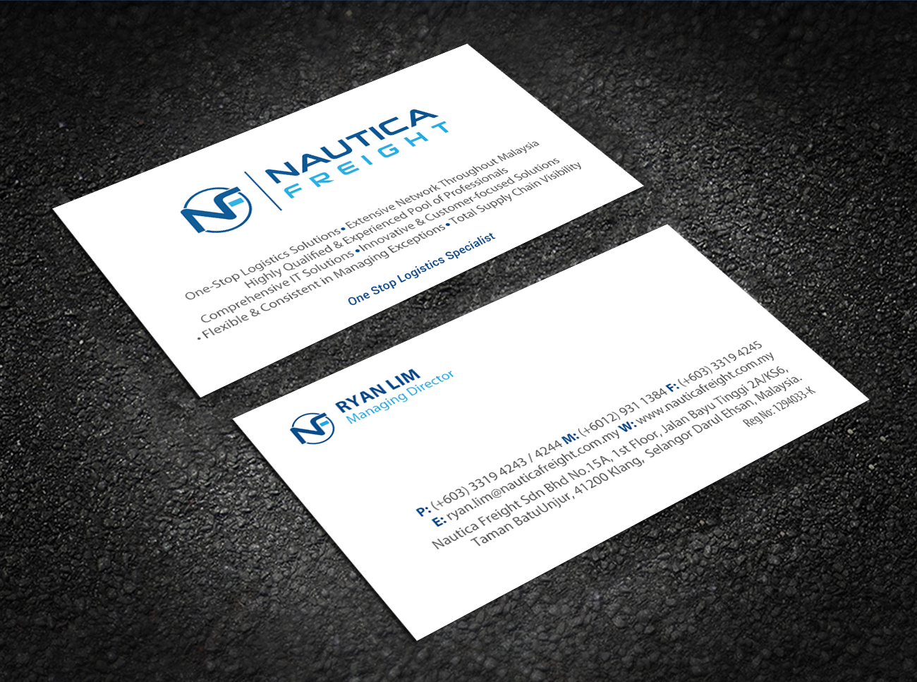 Business Card Design by Brand aid for Nautica Freight | Design #21102925