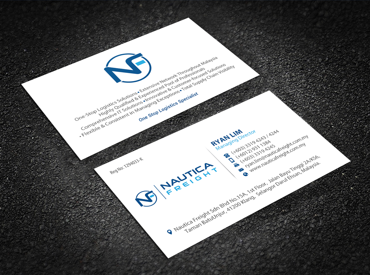 Business Card Design by Brand aid for Nautica Freight | Design #21102926