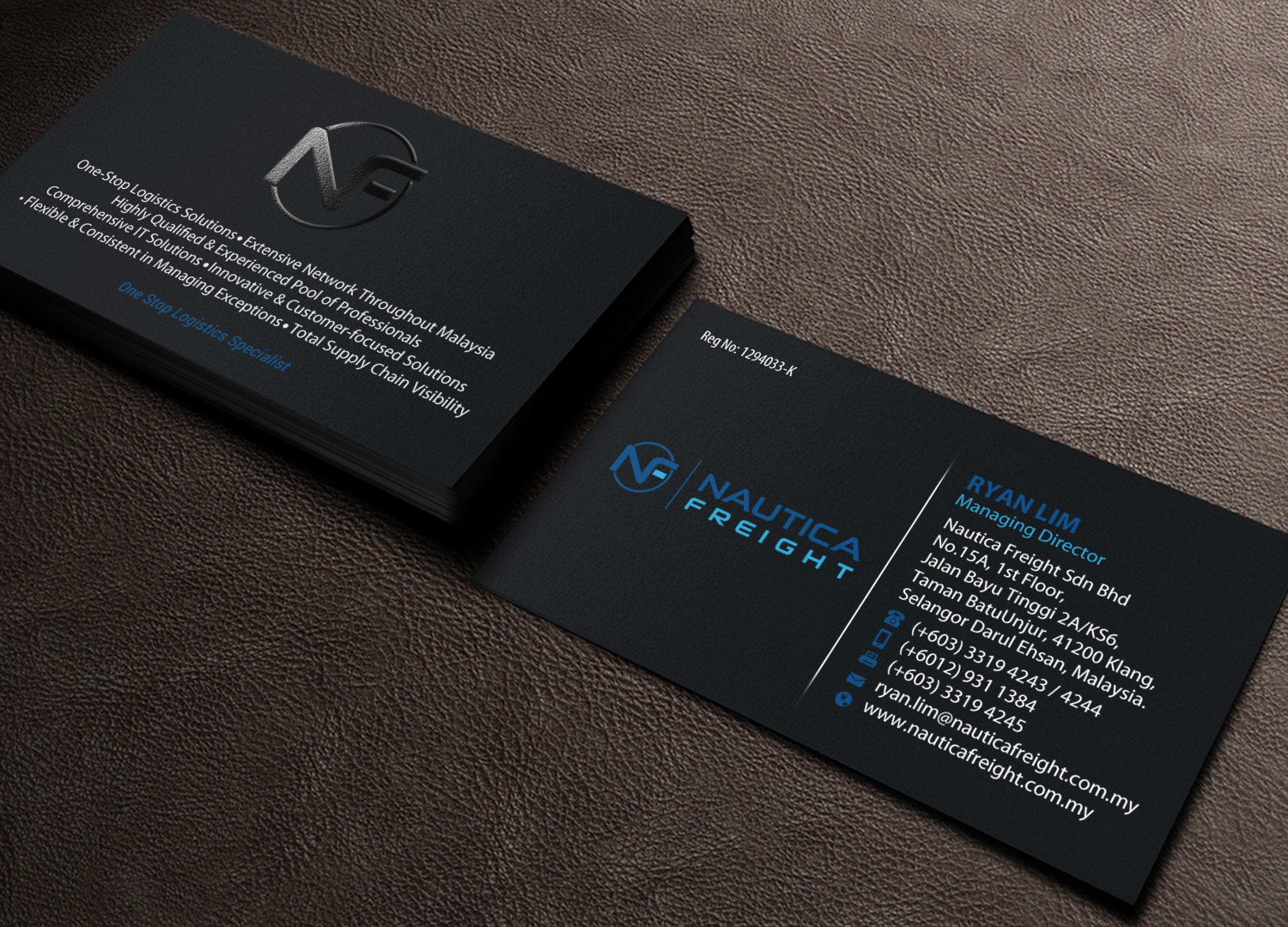 Business Card Design by Brand aid for Nautica Freight | Design #21102927