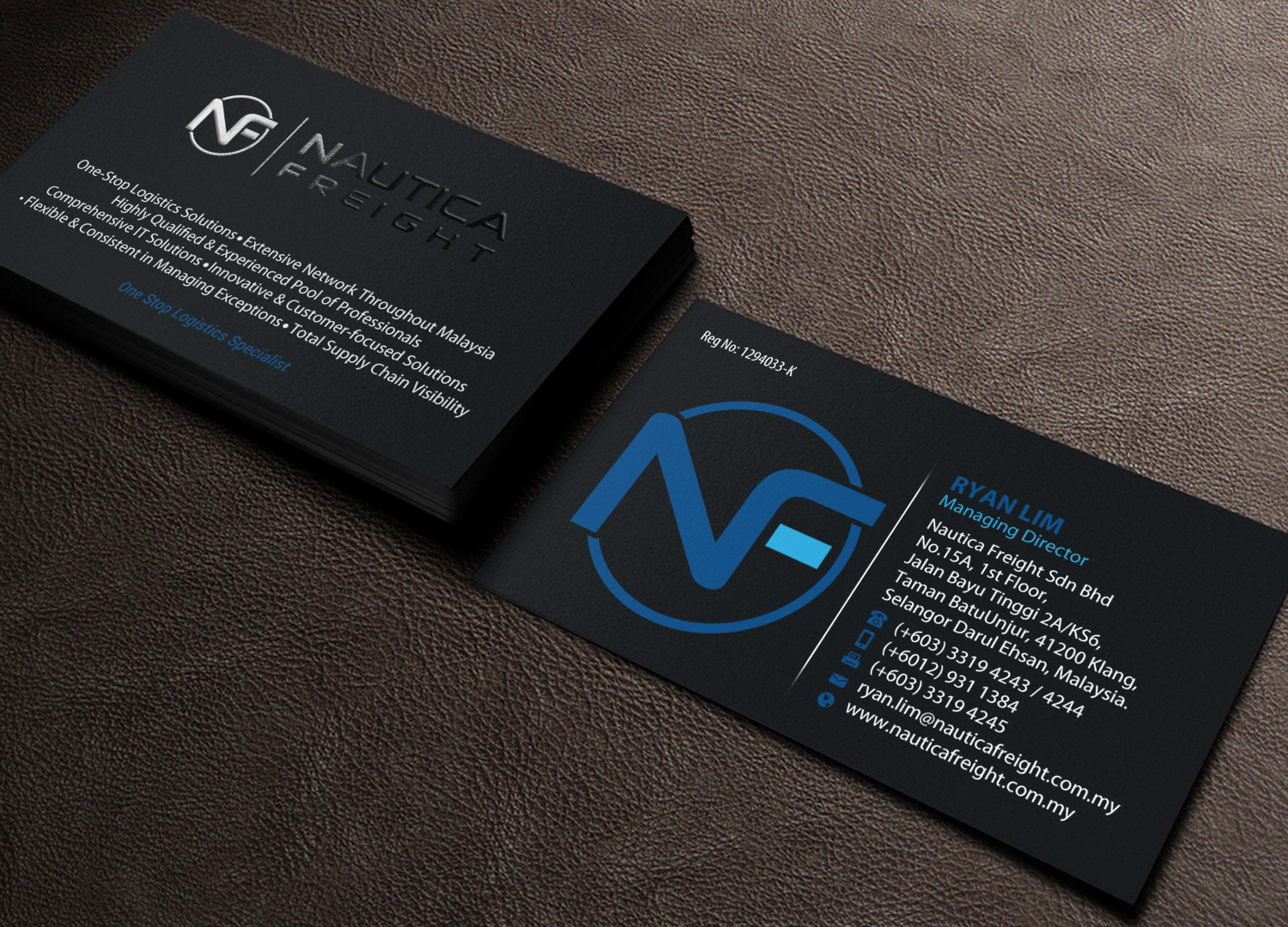 Business Card Design by Brand aid for Nautica Freight | Design #21102928