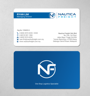 Design de Carte de Visite par chandrayaan.creative pour Nautica Freight | Design #21102883