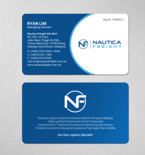 Business Card Design by chandrayaan.creative for Nautica Freight | Design: #21102886
