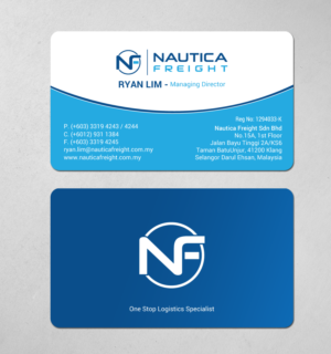 Business Card Design by chandrayaan.creative for Nautica Freight | Design: #21102889
