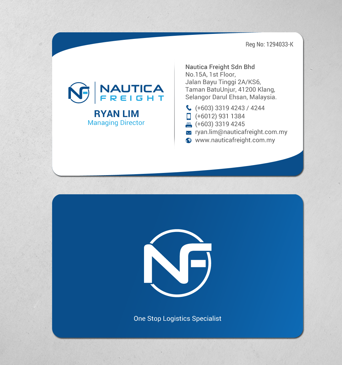 Business Card Design by chandrayaan.creative for Nautica Freight | Design #21102891