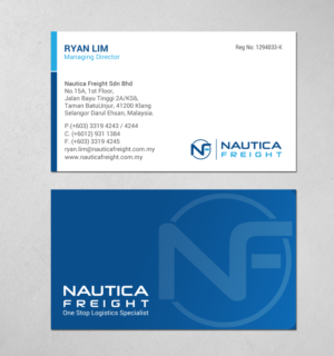 Business Card Design by chandrayaan.creative for Nautica Freight | Design: #21102893