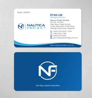 Project Name Card Design, Nautica Freight | Visitenkarten-Design von chandrayaan.creative