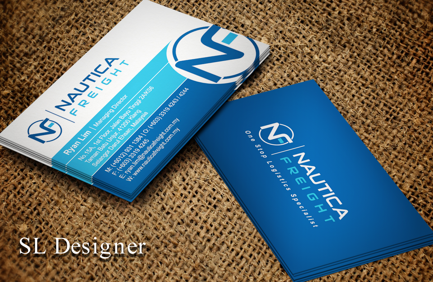 Business Card Design by SL Designer for Nautica Freight | Design #21098122