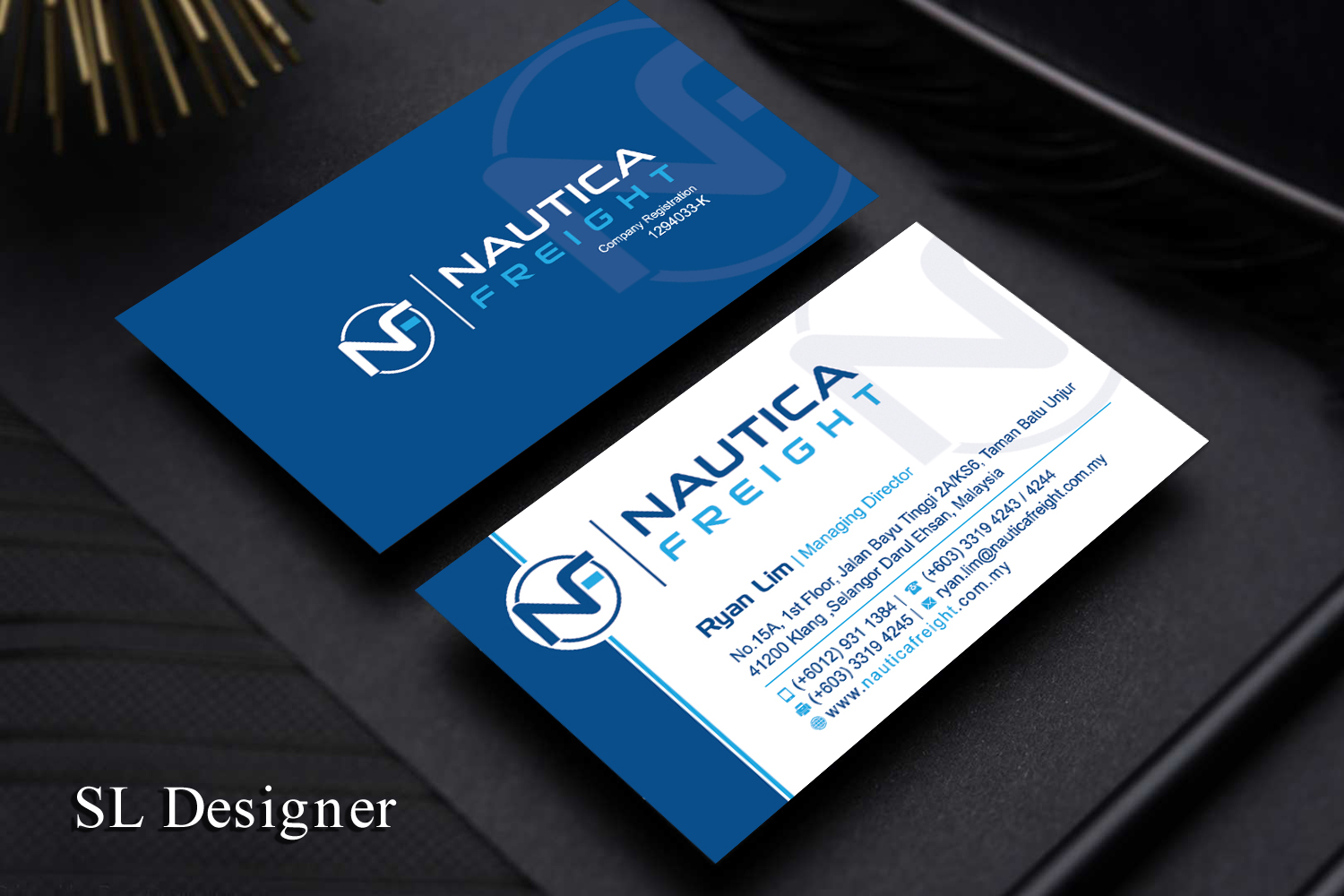 Business Card Design by SL Designer for Nautica Freight | Design #21098124