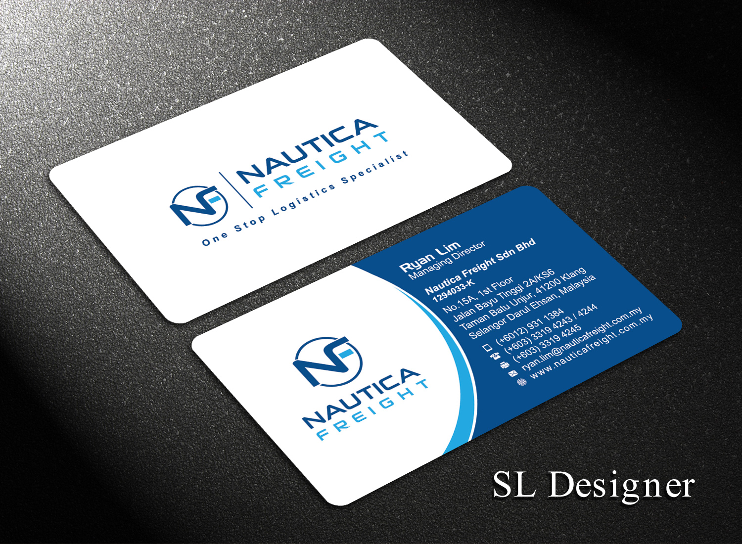 Business Card Design by SL Designer for Nautica Freight | Design #21100873