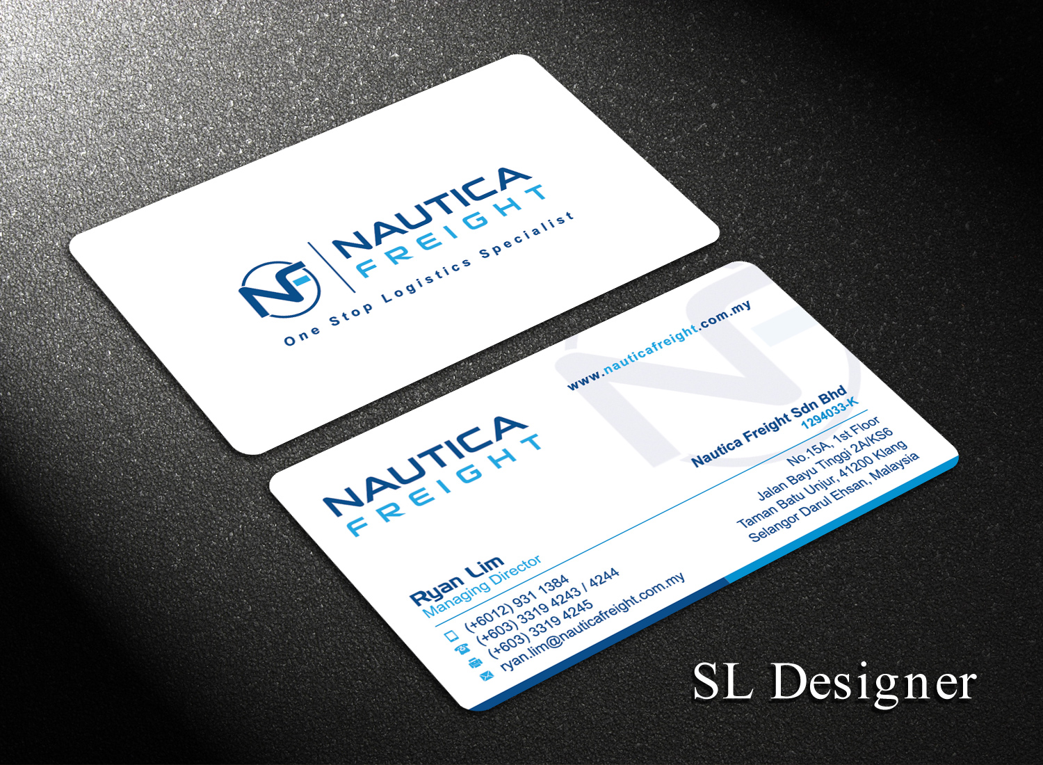 Business Card Design by SL Designer for Nautica Freight | Design #21100875