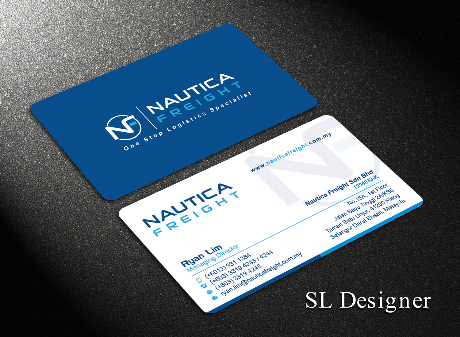 Business Card Design by SL Designer for Nautica Freight | Design #21100876