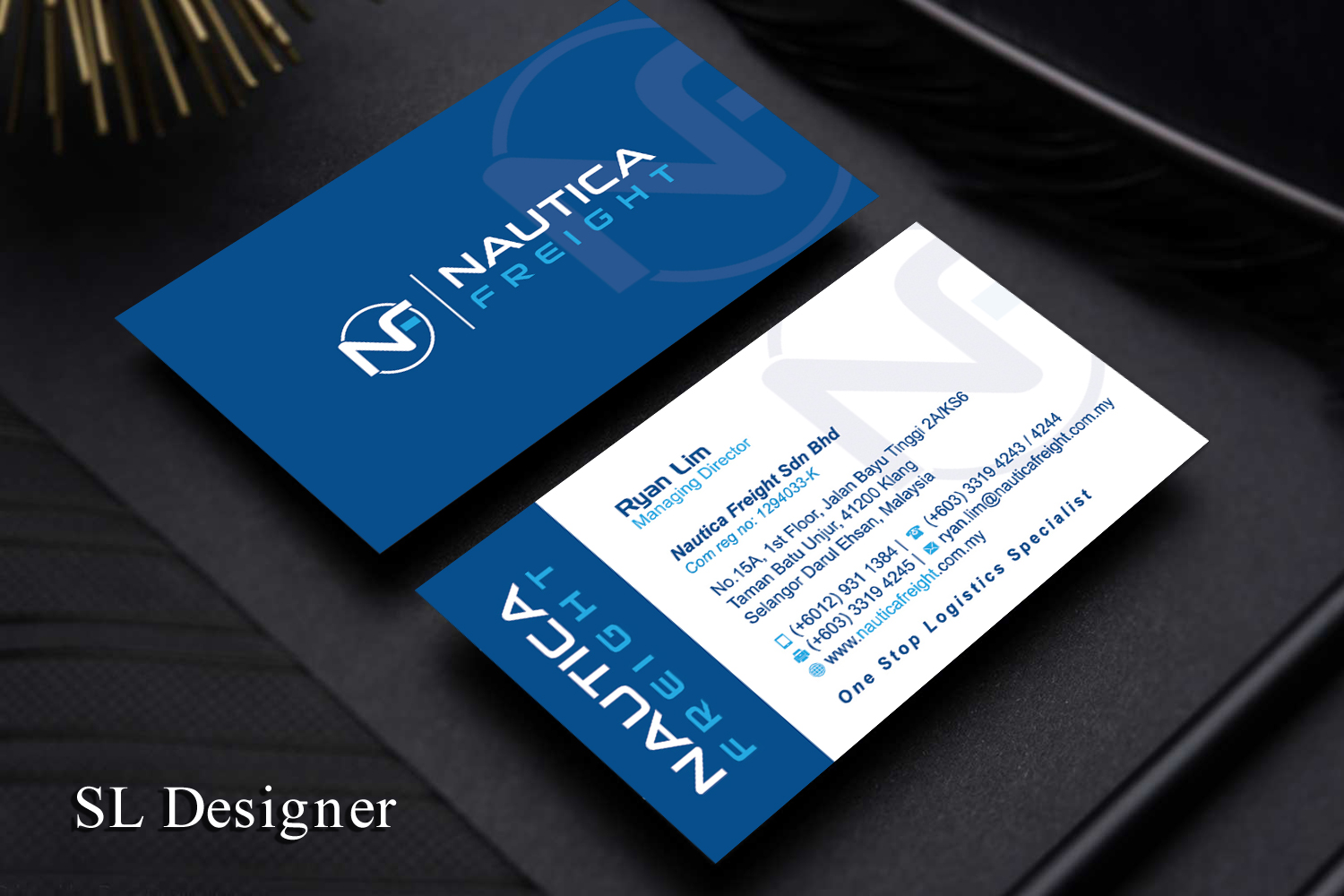 Business Card Design by SL Designer for Nautica Freight | Design #21100877