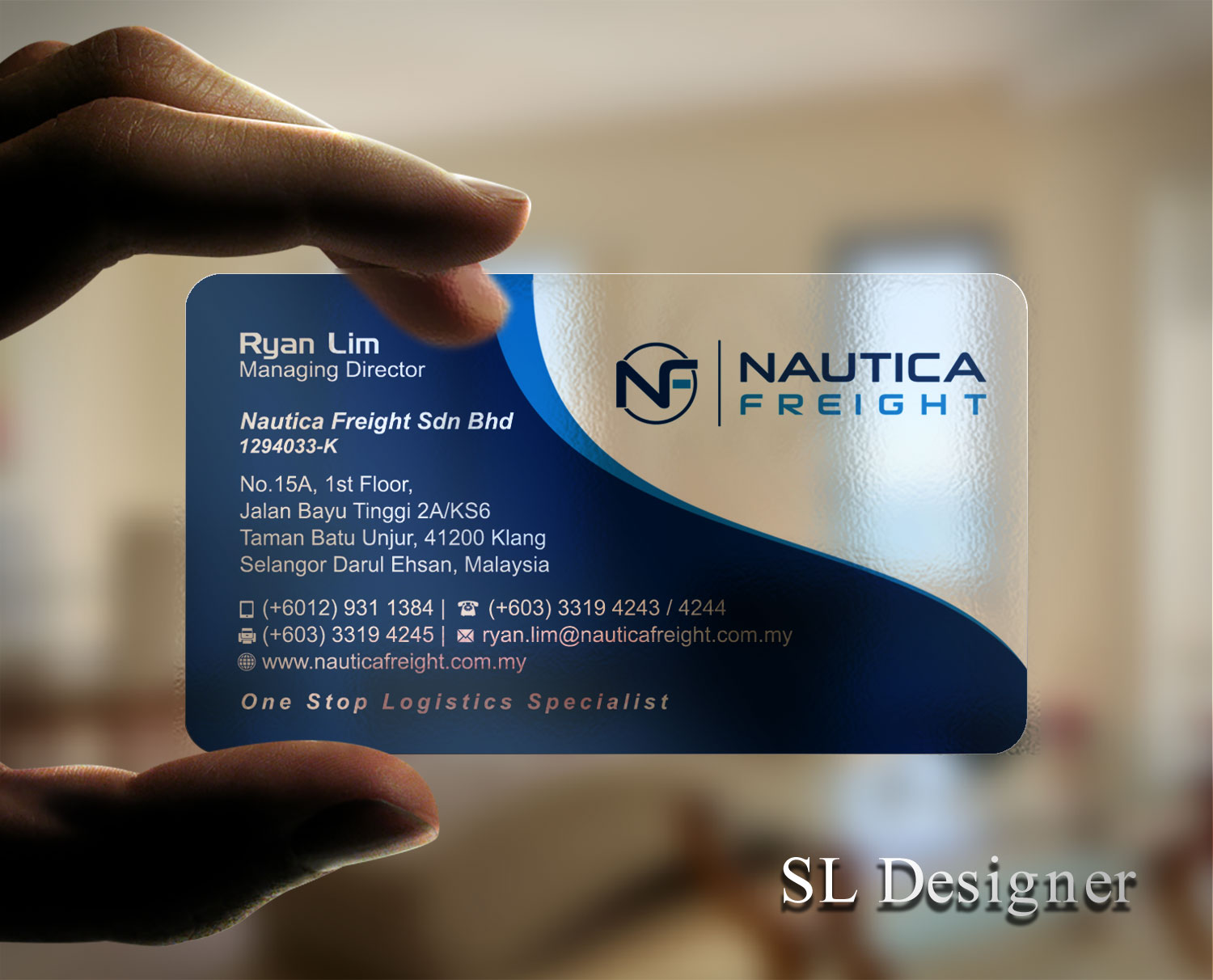 Business Card Design by SL Designer for Nautica Freight | Design #21100878