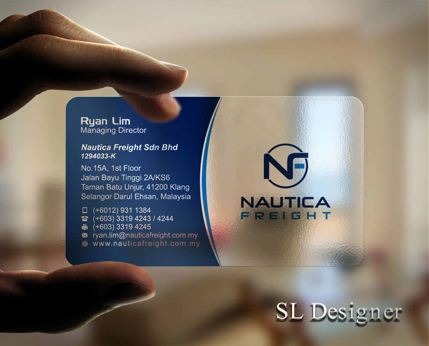 Business Card Design by SL Designer for Nautica Freight | Design #21100879