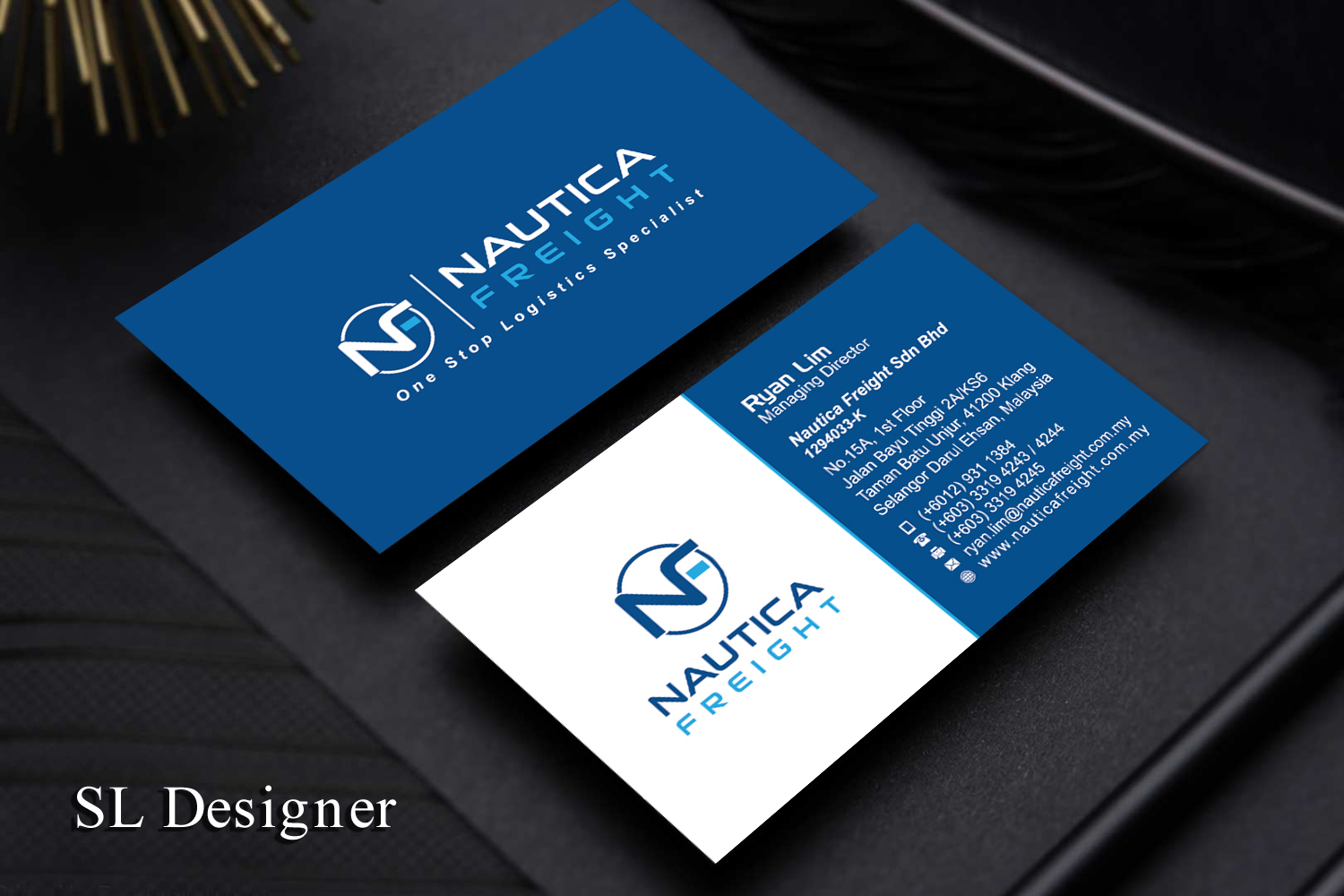 Business Card Design by SL Designer for Nautica Freight | Design #21100880