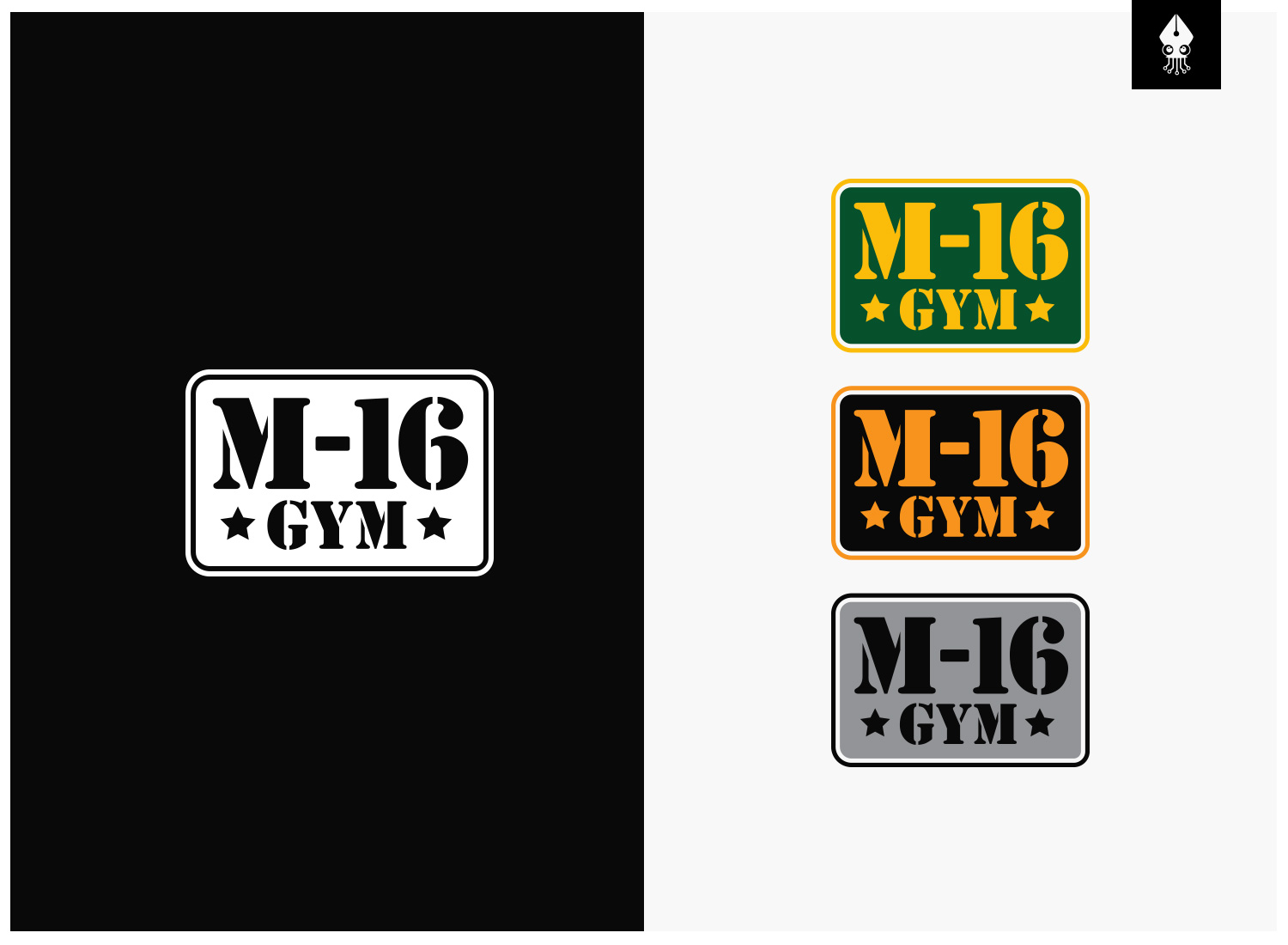 Logo Design by mngkw for M16 GYM | Design #21102820