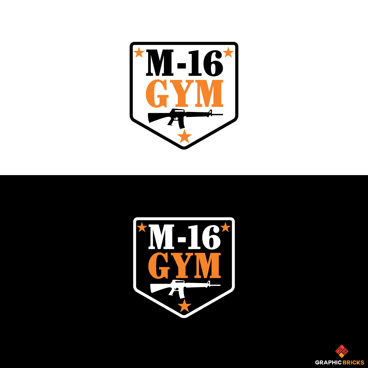 Diseño de Logo por Graphic Bricks para M16 GYM | Diseño #21100991