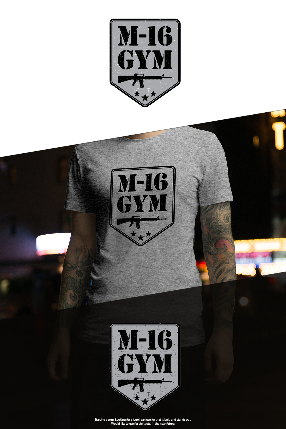 Logo Design by GBDESIGN for M16 GYM | Design #21105897