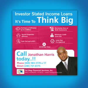 Flyer Design by AIDANS STUDIO for 1st Step Financial Services, Inc. | Design #21102493