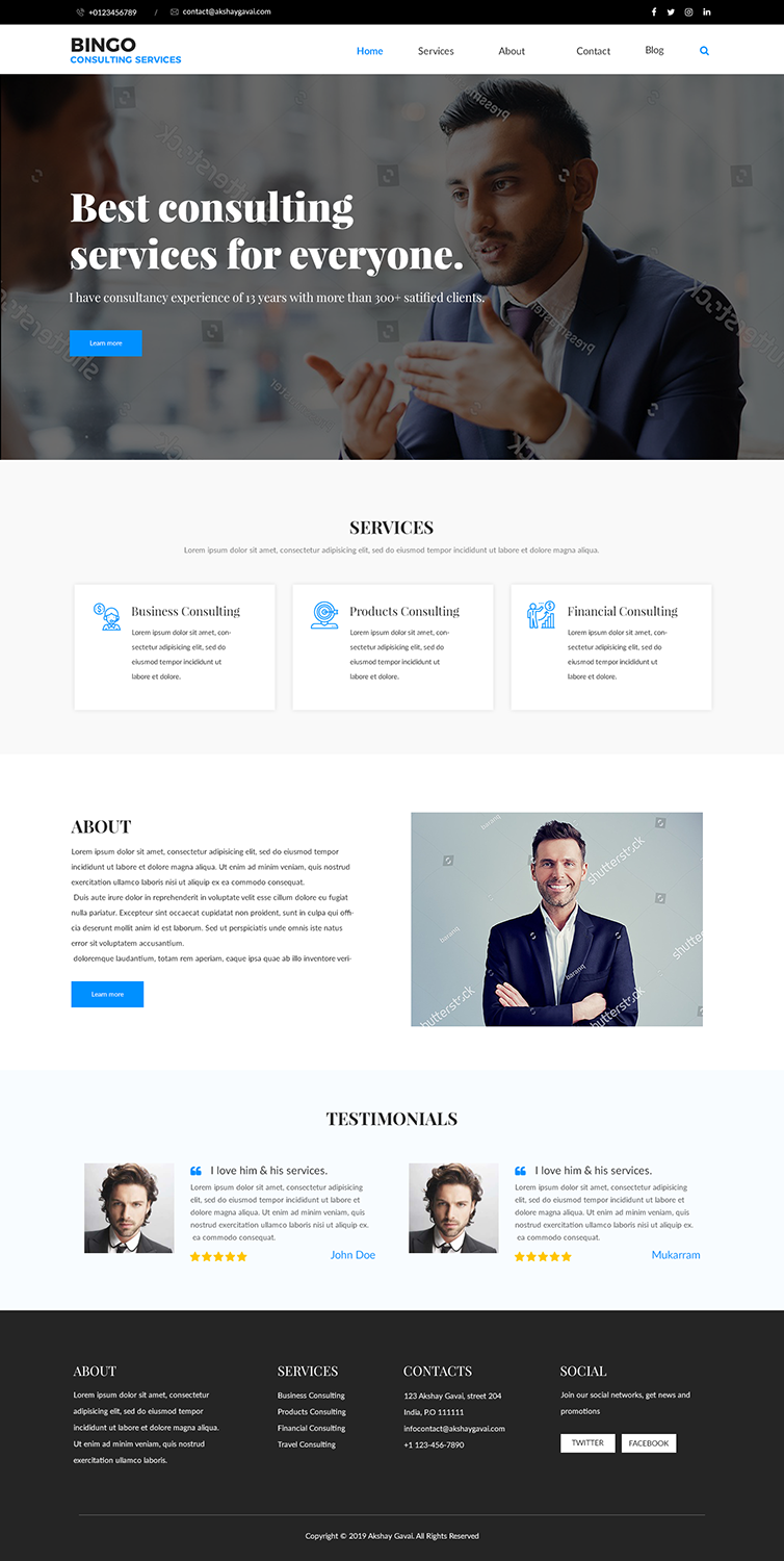 Web Design par Mukarram Haidari pour ce projet | Design #21140190
