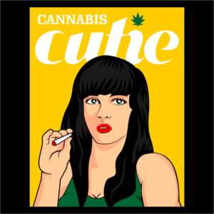 Cannabis Cutie named/image  designed on a t-shirt  | T-shirt Design by Arif Luqman a.k.a Maman
