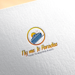 Fly me to Paradise - Tours to beautiful places | Logo Design by SteffySummer