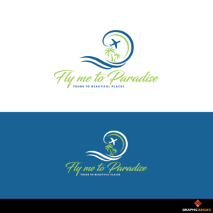 Fly me to Paradise - Tours to beautiful places | Logo Design by Graphic Bricks