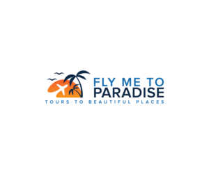 Fly me to Paradise - Tours to beautiful places | Logo Design by Wild Geek
